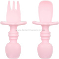 silicone Baby Mini Fork Spoon